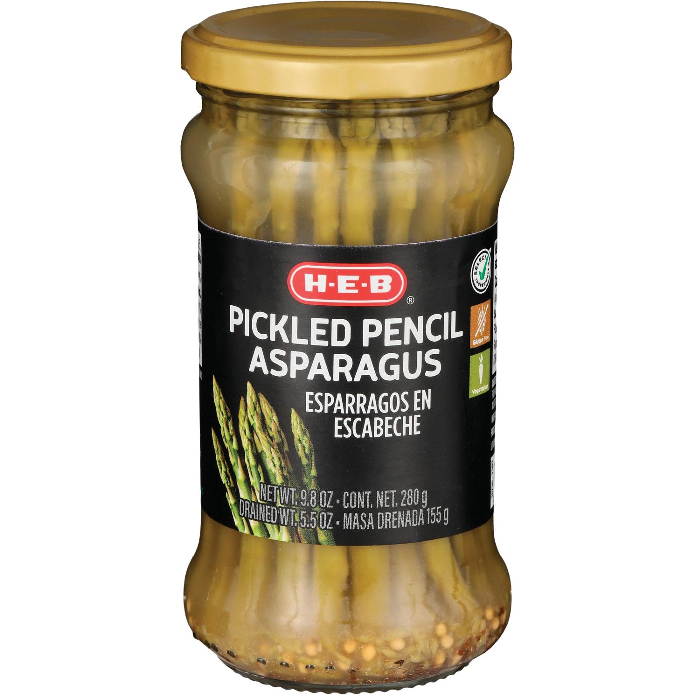 H-E-B Pickled Pencil Asparagus; image 2 of 2