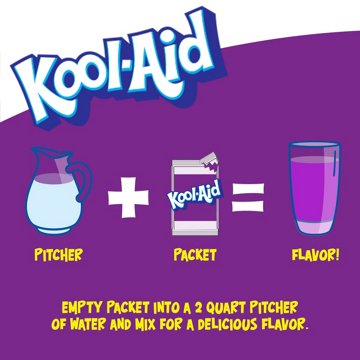 Kool-Aid Unsweetened Drink Mix Packets - Grape, 5 ct