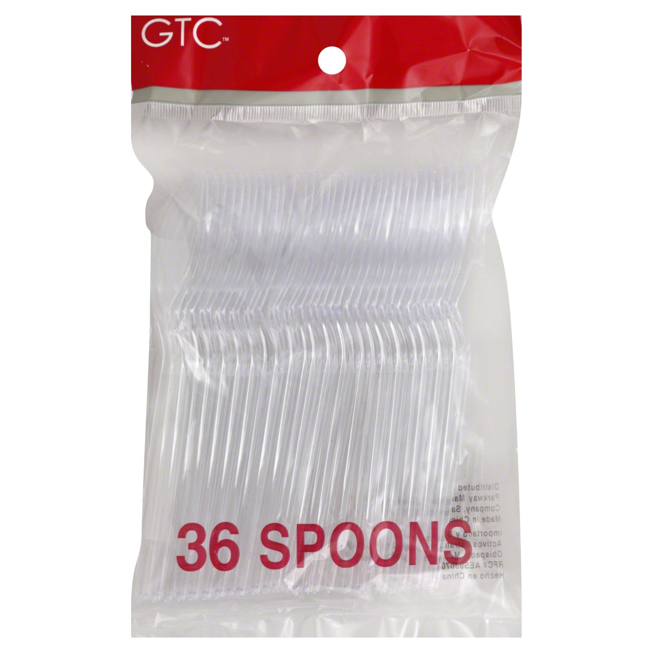 GTC Plastic Spoons Clear Shop Flatware & utensils at HEB