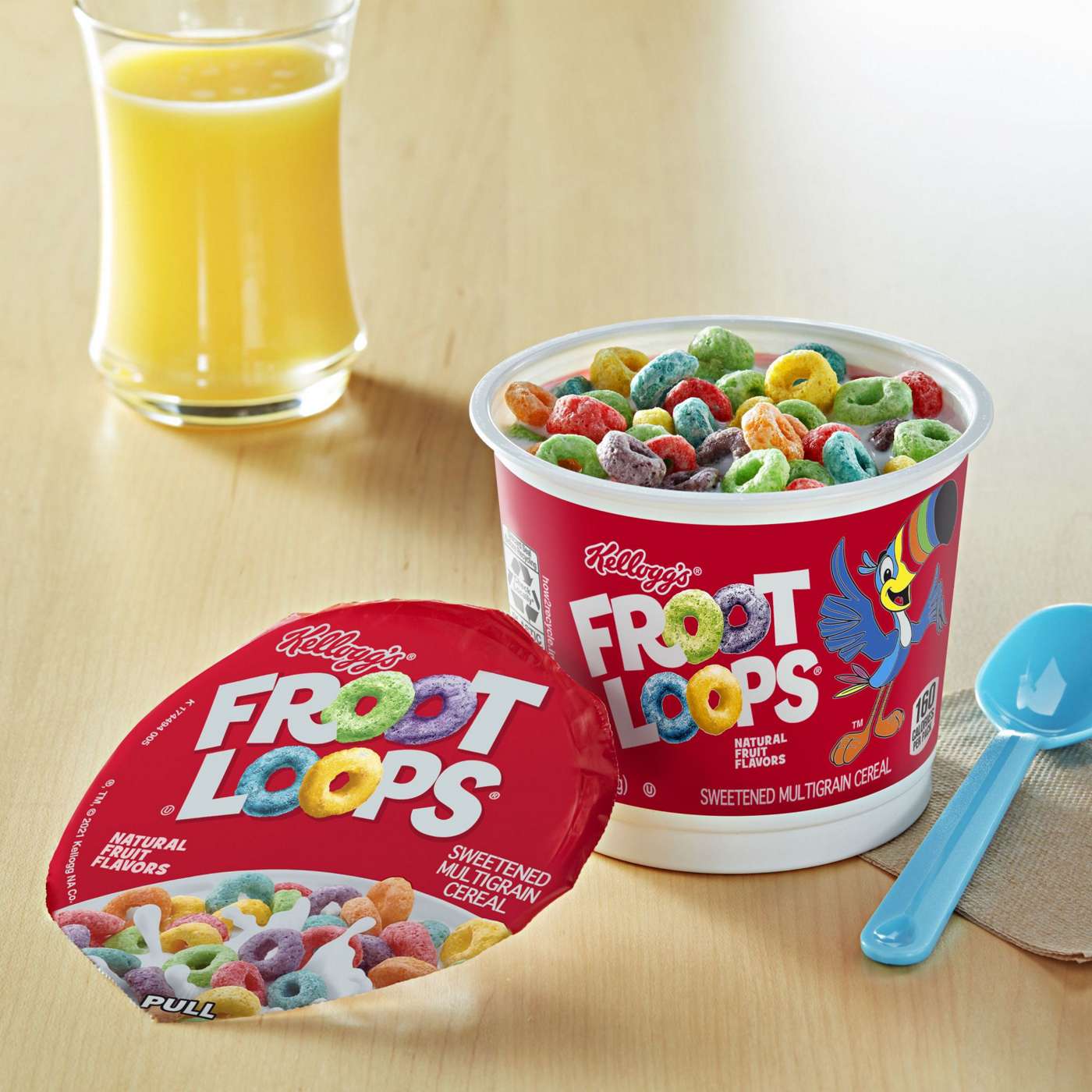 Kellogg's Froot Loops Cereal Cup; image 2 of 5