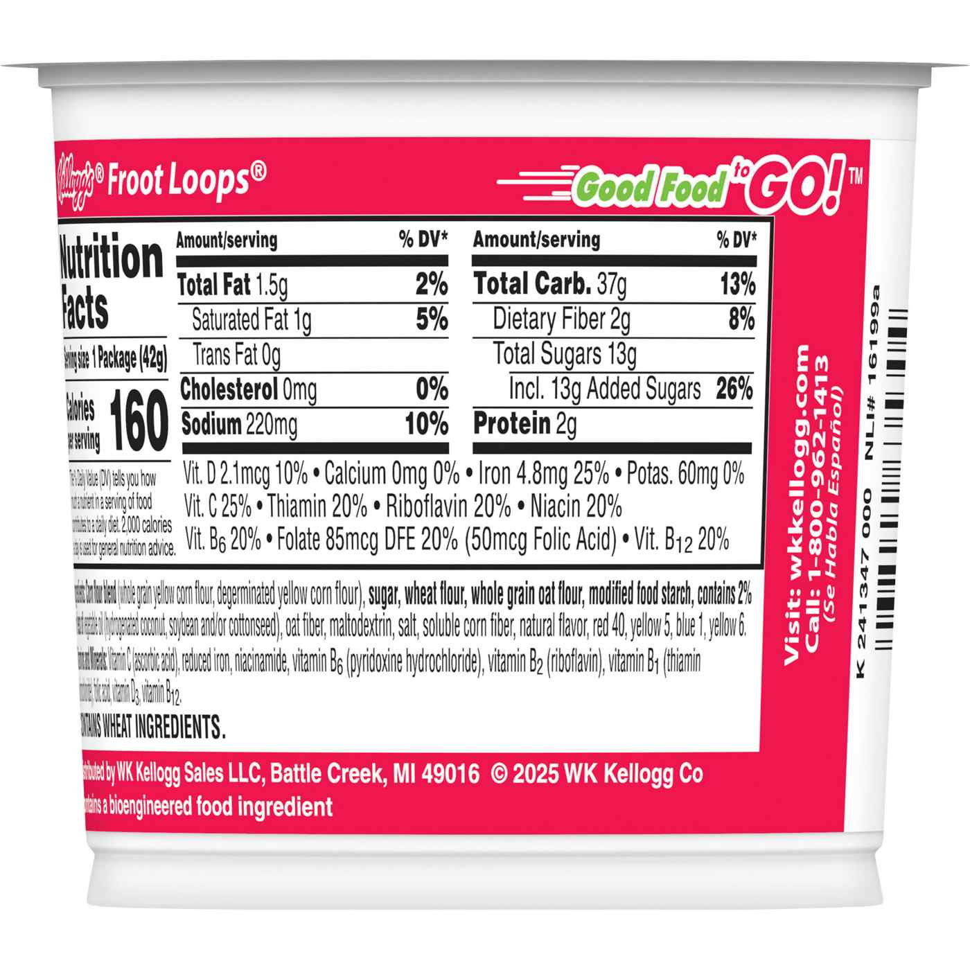 Kellogg's Froot Loops Cereal Cup; image 7 of 8