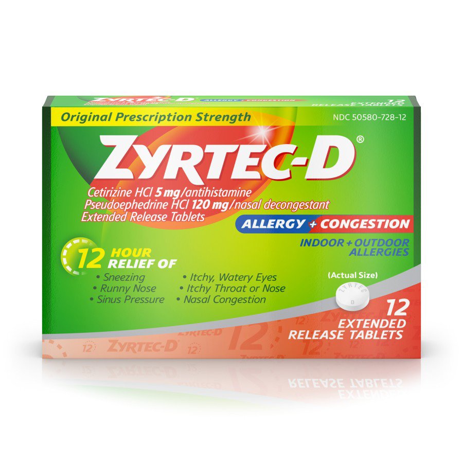 Zyrtec D Tablets Shop Sinus & Allergy at HEB