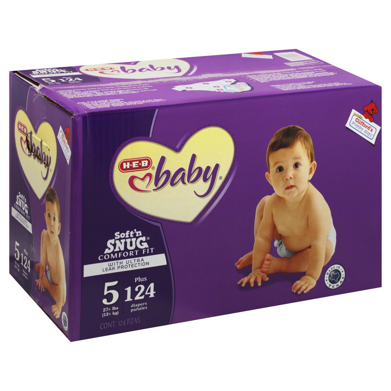 H-E-B Baby Texas-Size Pack Diapers - Size 7 - Shop Diapers at H-E-B