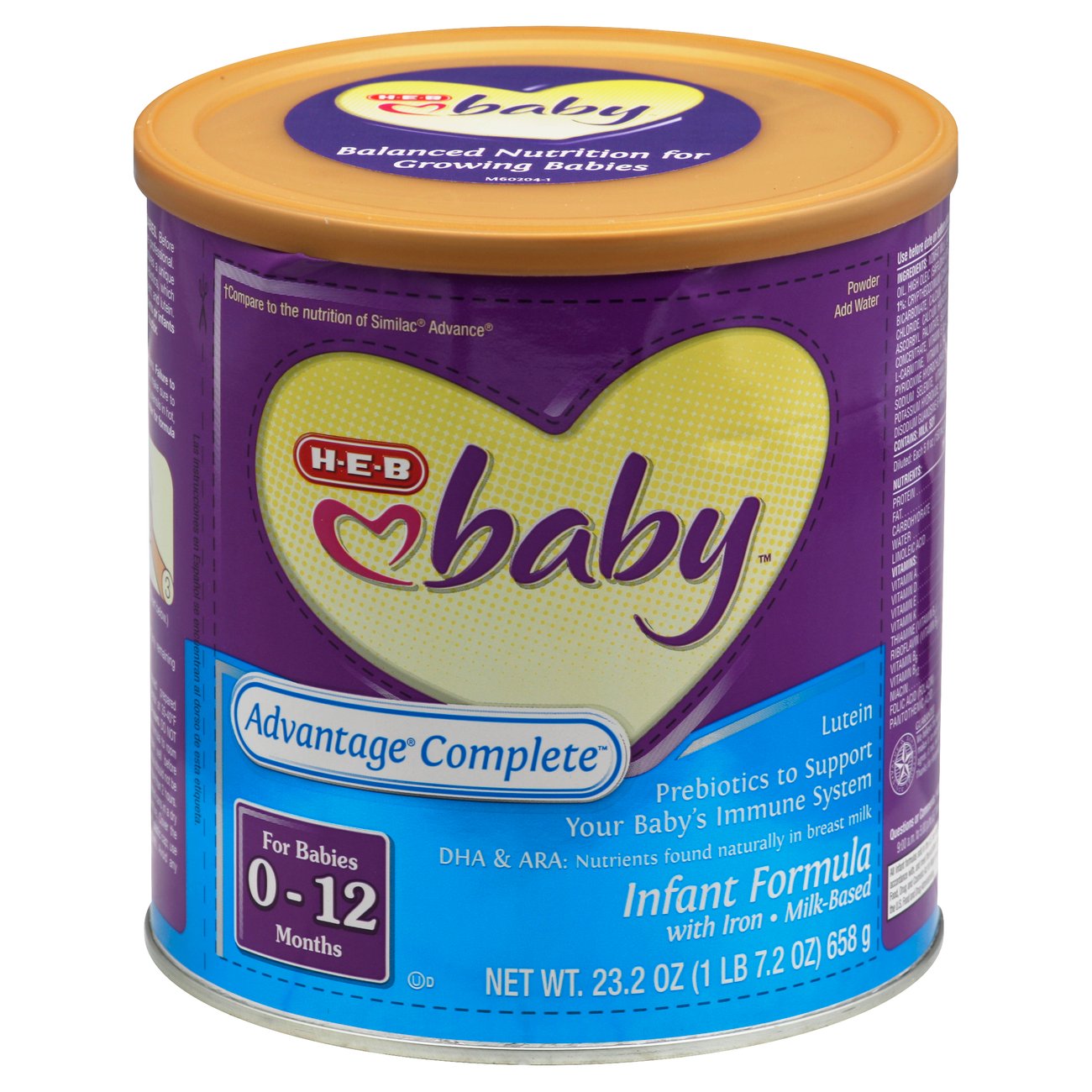 HEB Baby Milk Based Powder Infant Formula Advantage Complete Shop