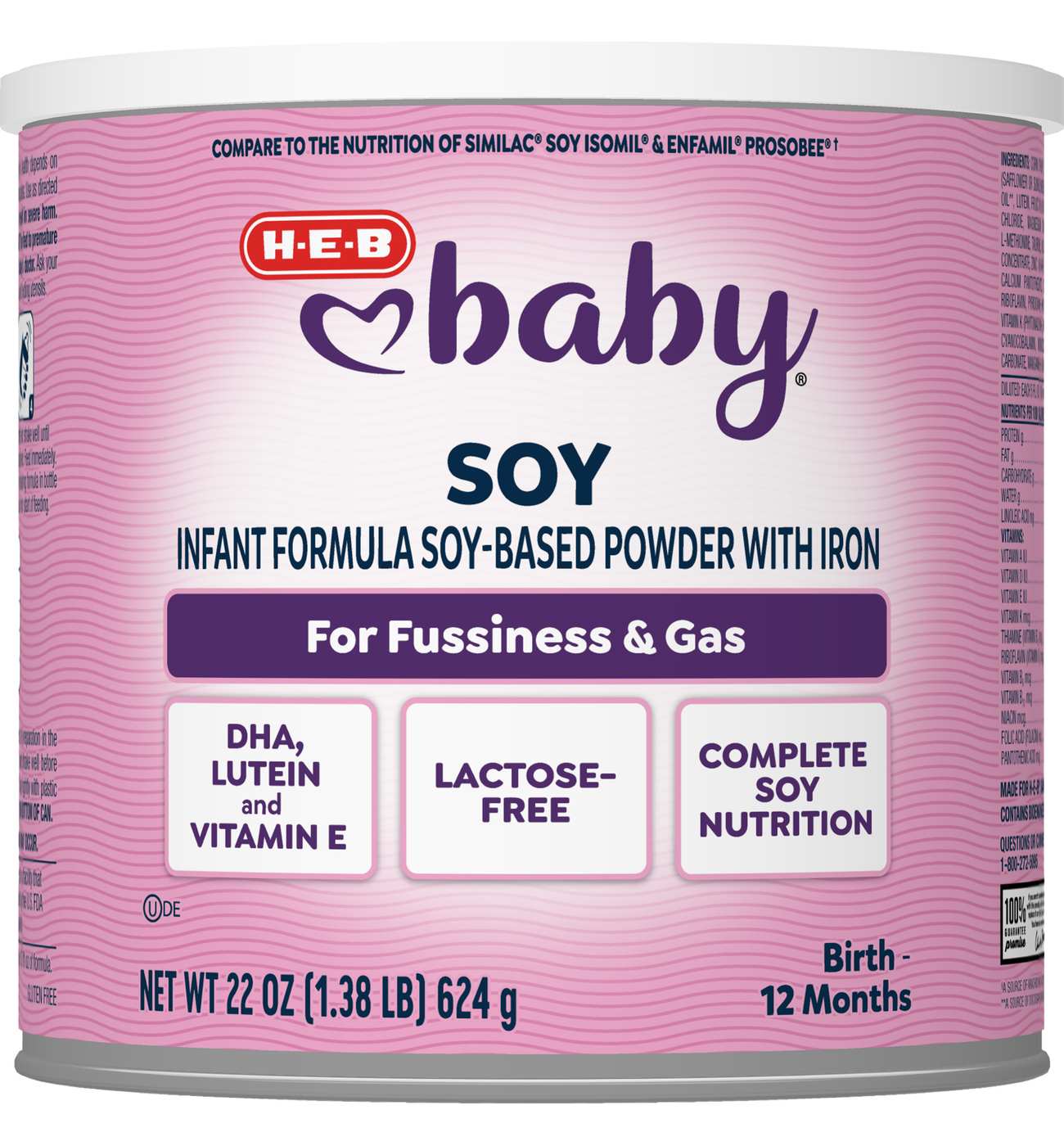 H-E-B Baby Soy-Based Powder Infant Formula; image 1 of 6