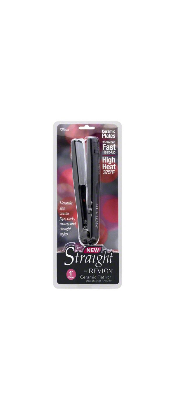 Revlon Straight Ceramic 1 Inch Plates Straightener Shop Curling