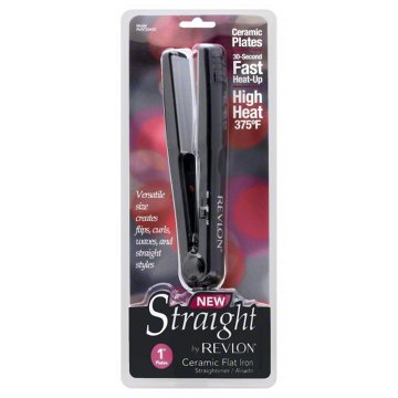 Revlon Straight Ceramic 1 Inch Plates Straightener, EACH