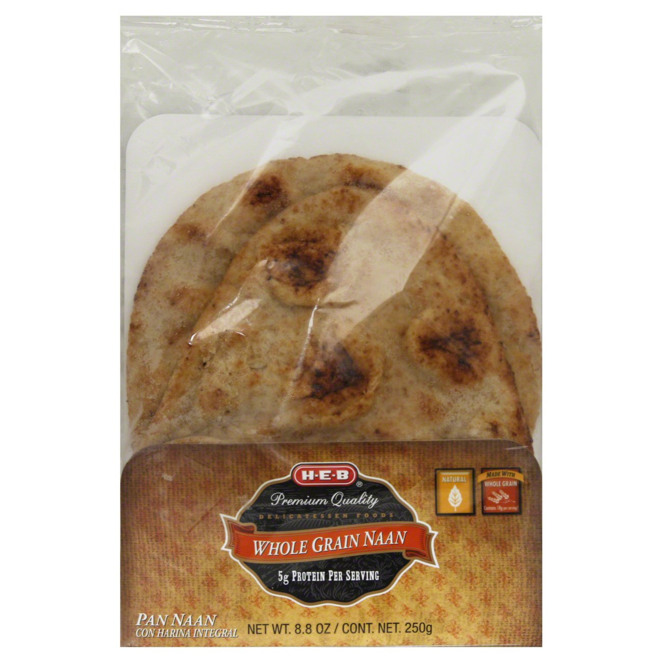 HEB Delicatessen Foods Whole Grain Naan Shop Loaves at HEB
