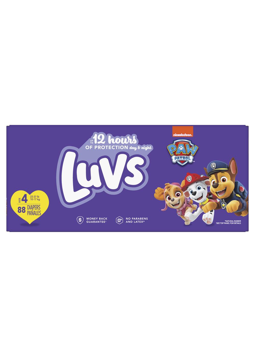 Luvs Paw Patrol Baby Diapers - Size 4 - Shop Diapers at H-E-B