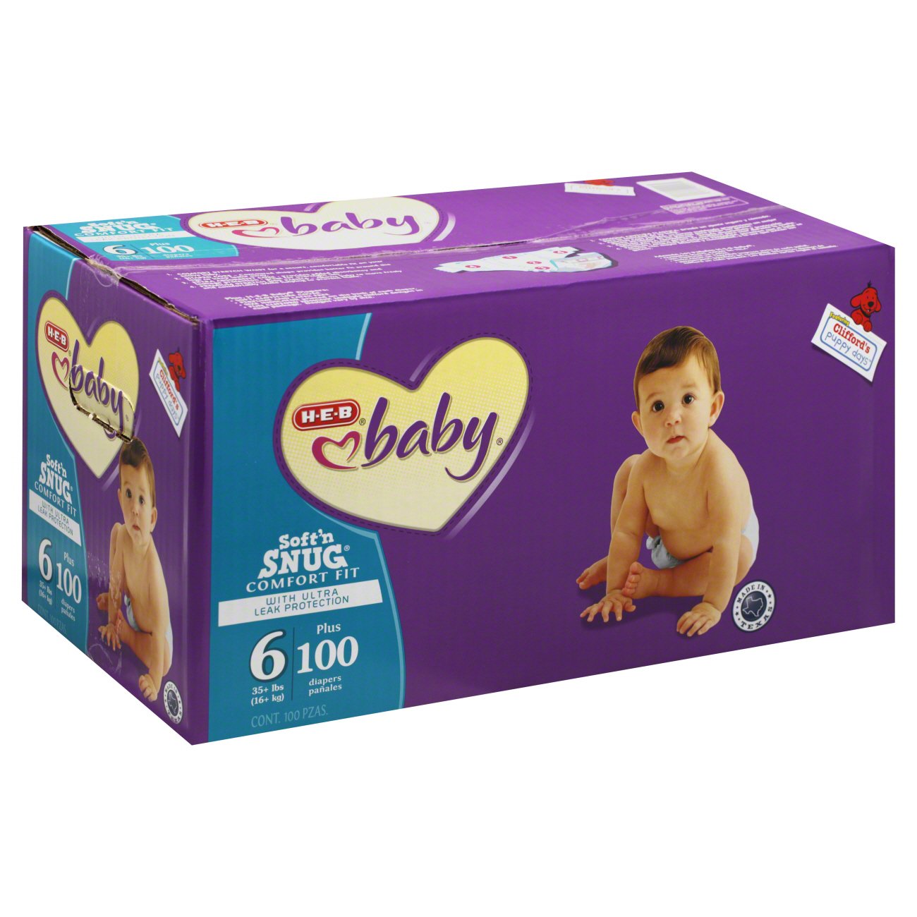 H-E-B Baby Plus Pack Diapers - Size 7 - Shop Diapers at H-E-B