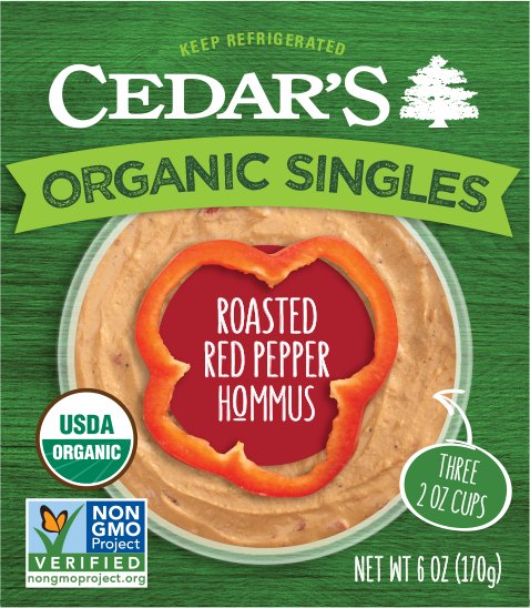 Cedar's Organic Hommus Roasted Red Pepper Shop Dip at HEB