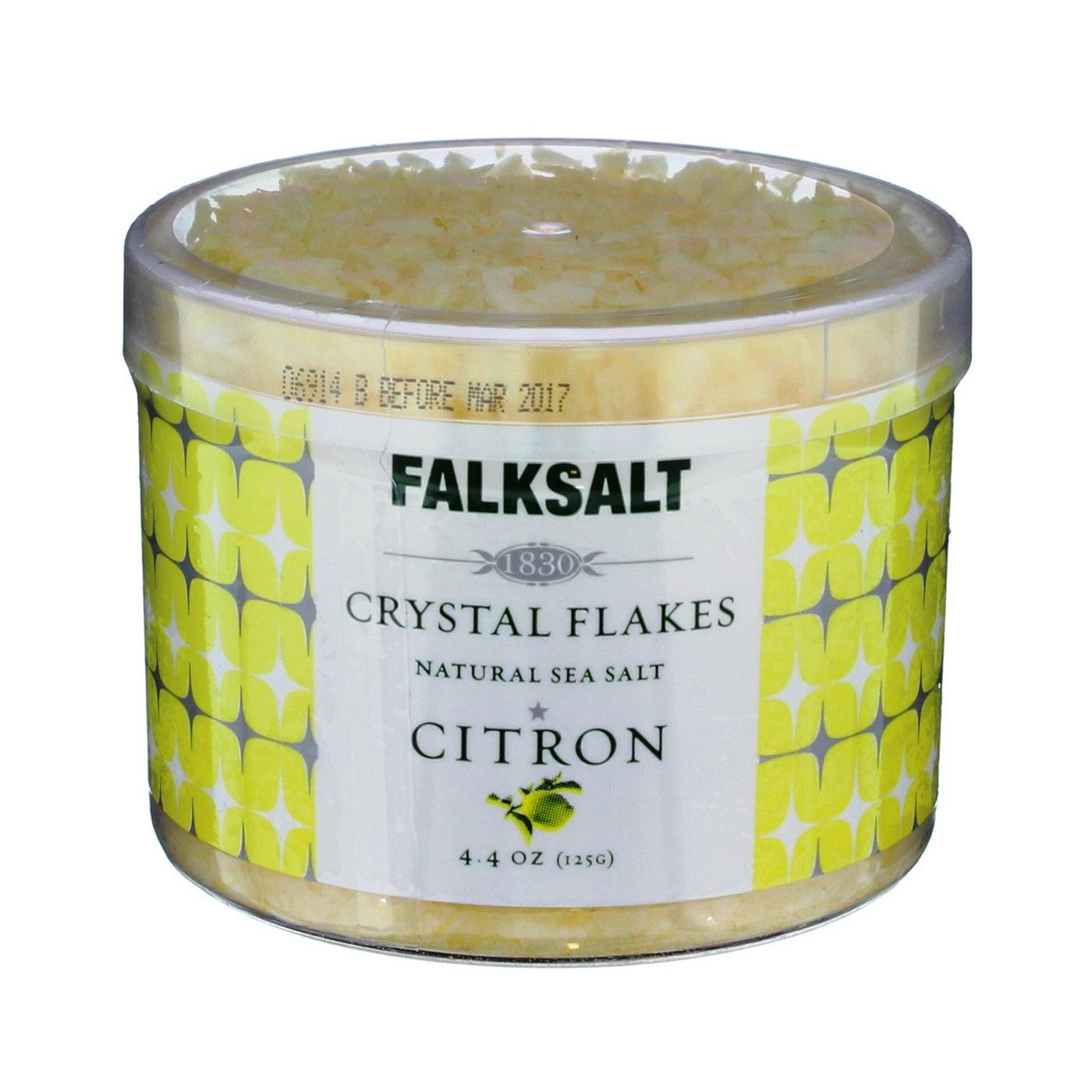 Falksalt Citron Natural Sea Salt Crystal Flakes; image 1 of 2