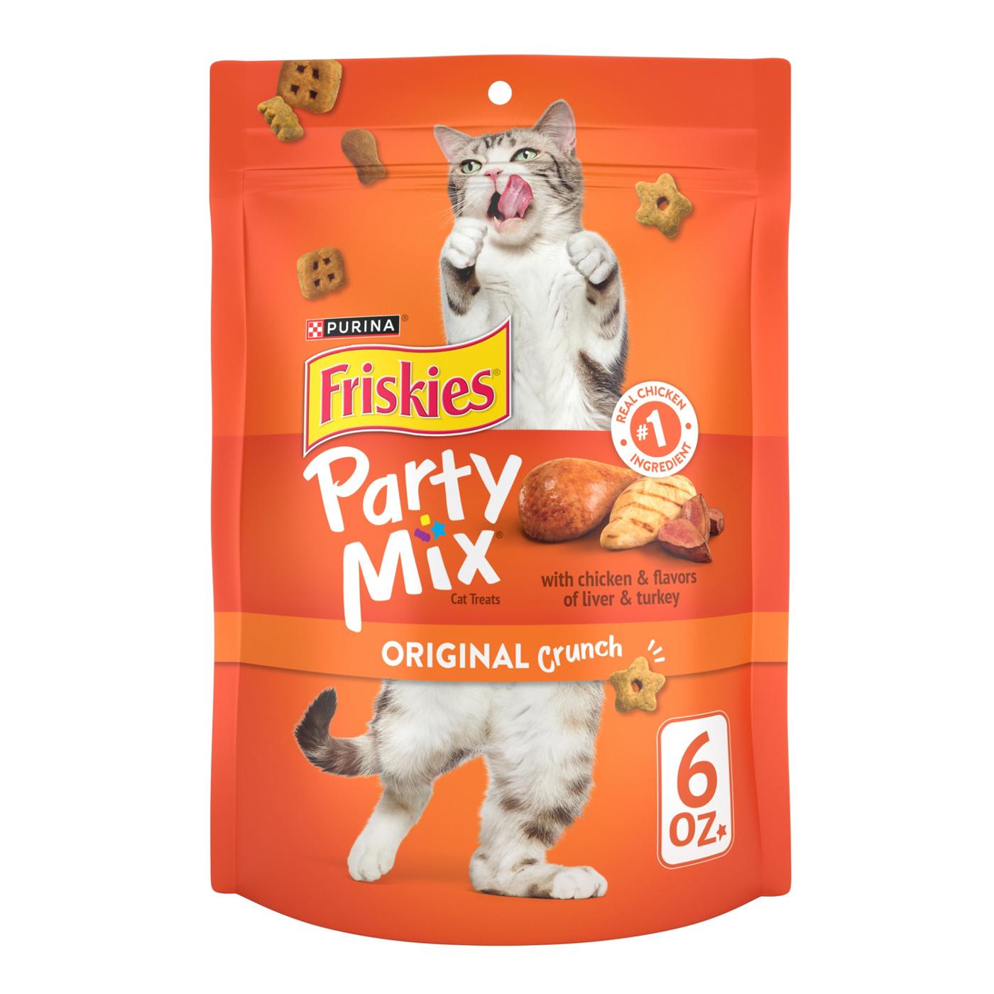 Friskies Purina Friskies Made in USA Facilities Cat Treats, Party Mix Original Crunch; image 1 of 8