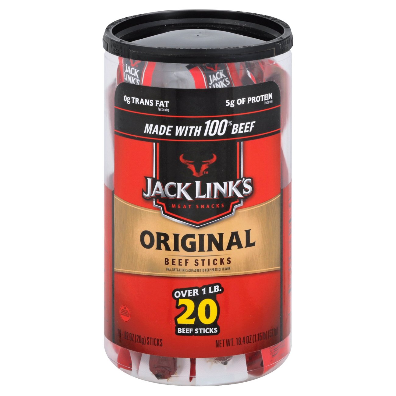 Jack Link's Original Big Beef Sticks Canister - Shop Jerky At H-E-B