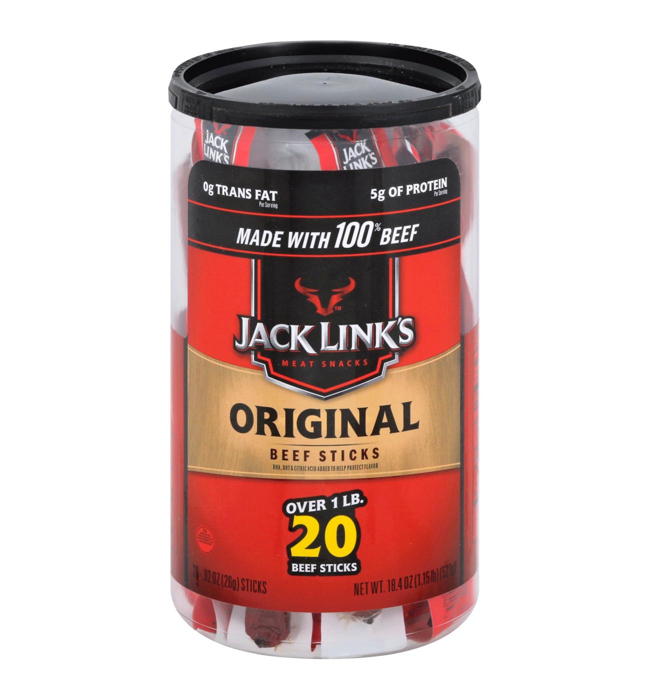 Jack Link's Original Big Beef Sticks Canister; image 1 of 2