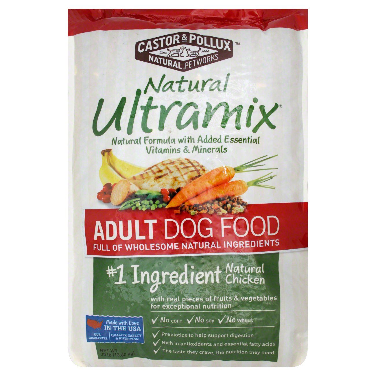 Castor & Pollux Natural Ultramix Chicken Dog Food, Adult Shop Food at