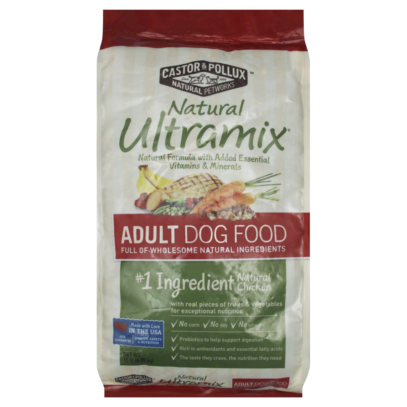 Castor & Pollux Natural Ultramix Chicken Dog Food, Adult - Shop Food at ...