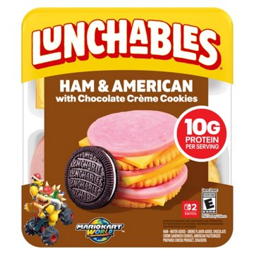 Lunchables Lunch Combinations Ham & American Cracker Stackers, 3.2 oz