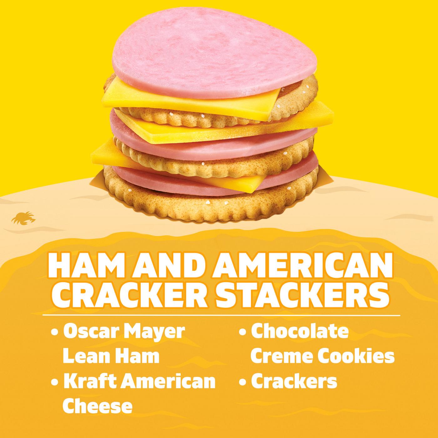 Lunchables Snack Kit Tray - Ham & American Cracker Stackers with Chocolate Creme Cookies; image 6 of 6