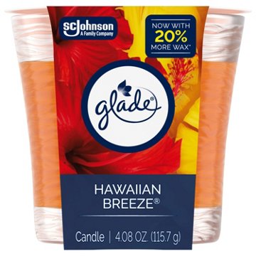 Glade Hawaiian Breeze Candle, 4.08 oz