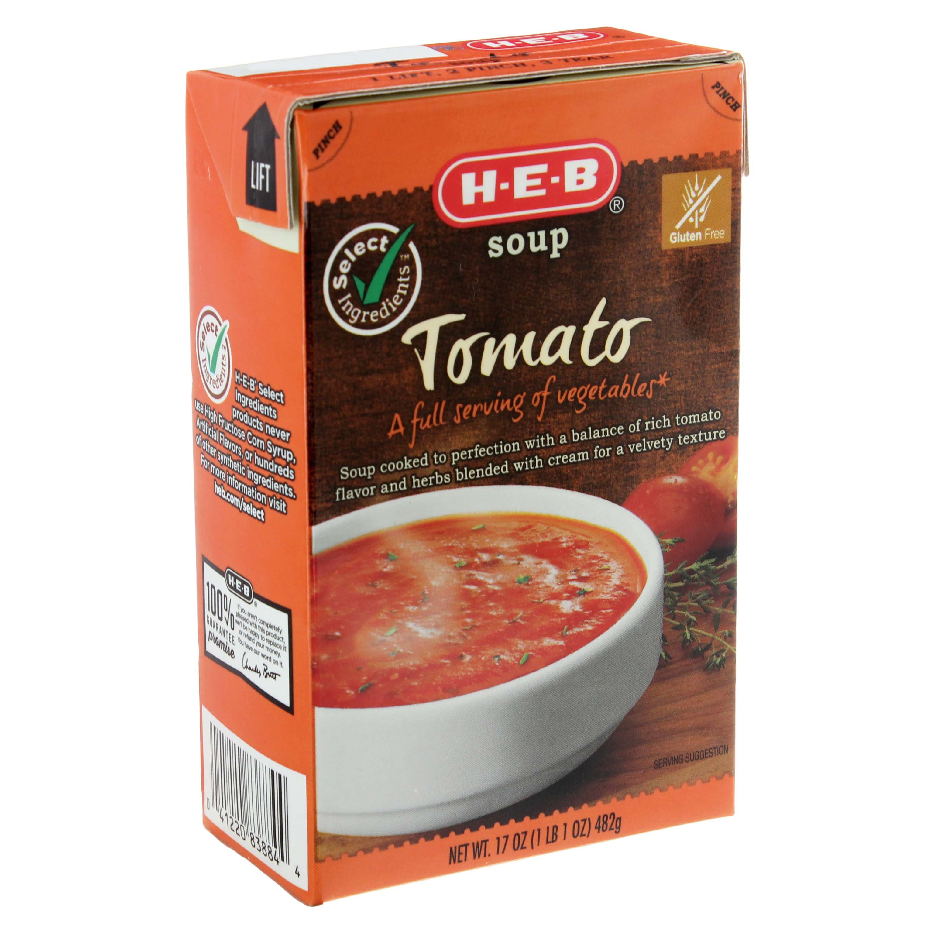 H-E-B Select Ingredients Tomato Soup - Shop Soups & Chili At H-E-B