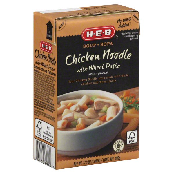 HEB Chicken Noodle with Wheat Pasta Soup Shop HEB Chicken Noodle with Wheat Pasta Soup