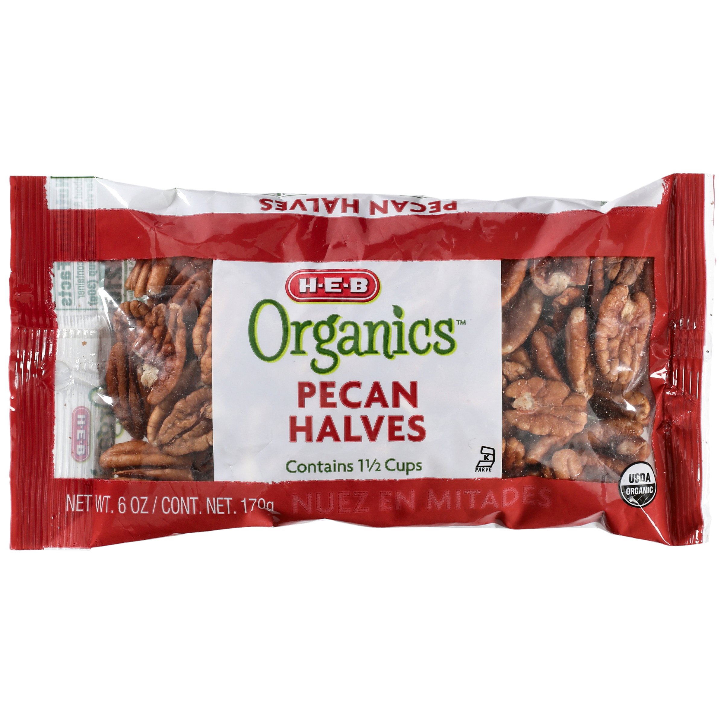 HEB Organics Pecan Halves Shop Nuts & Seeds at HEB