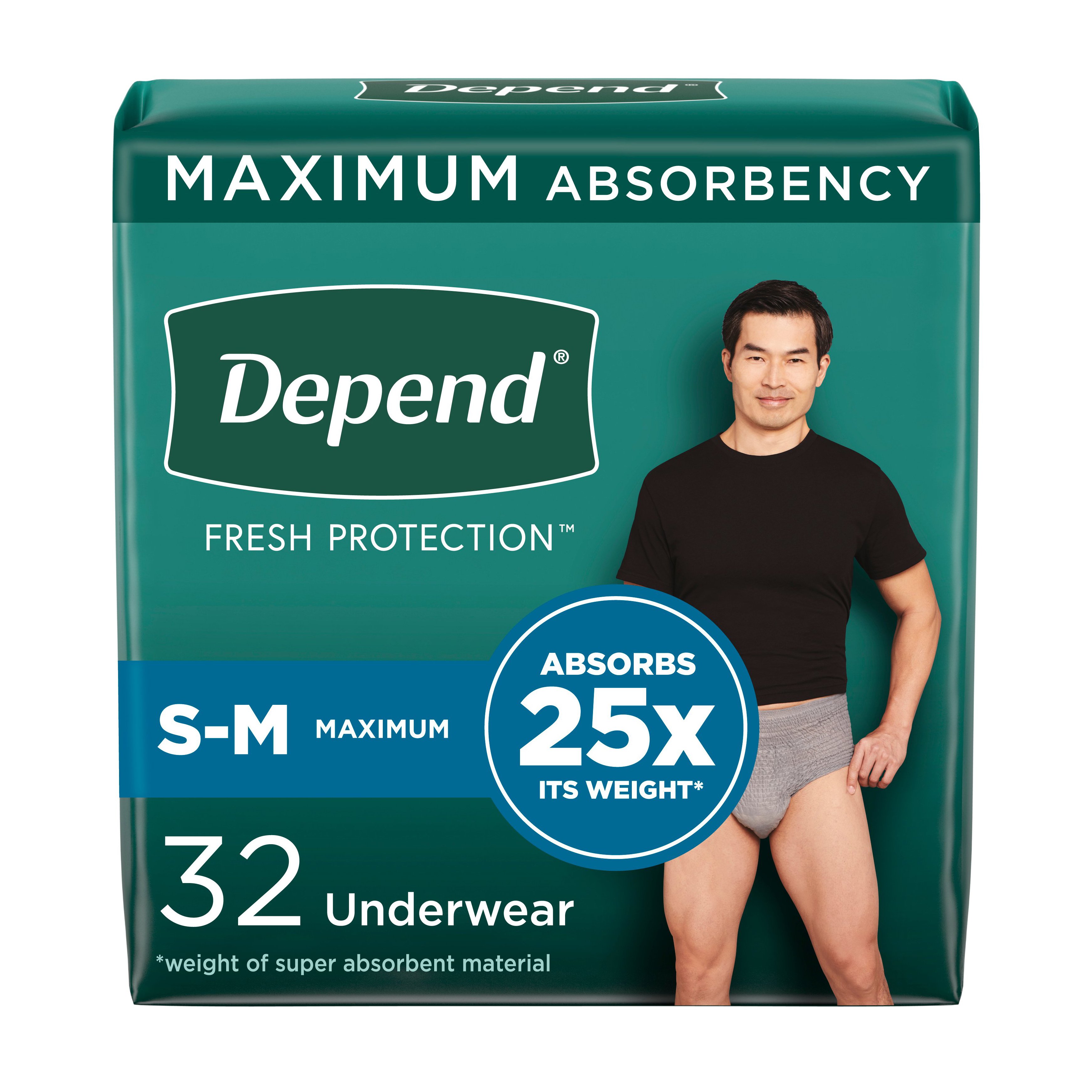Depend FIT-FLEX Underwear for Men, S/M - Shop Incontinence at H-E-B
