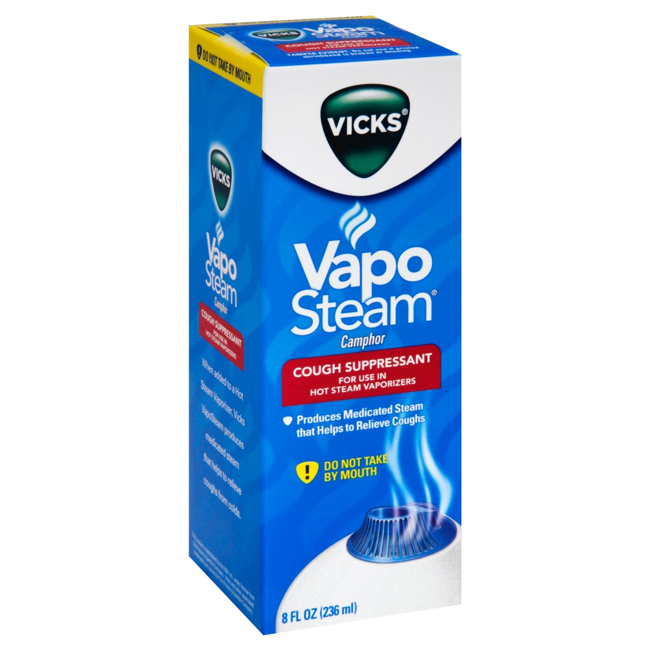 Vicks VapoSteam Camphor Cough Suppressant Liquid Medication for Hot Steam  Vaporizers - Shop Vaporizers at H-E-B