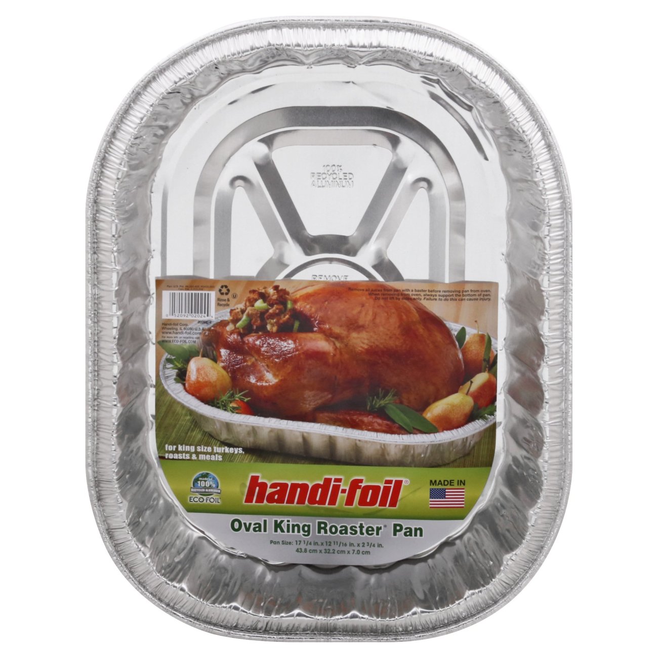 Heavy-Duty Disposable Extra Large Oval Roasting Pan-Durable Turkey