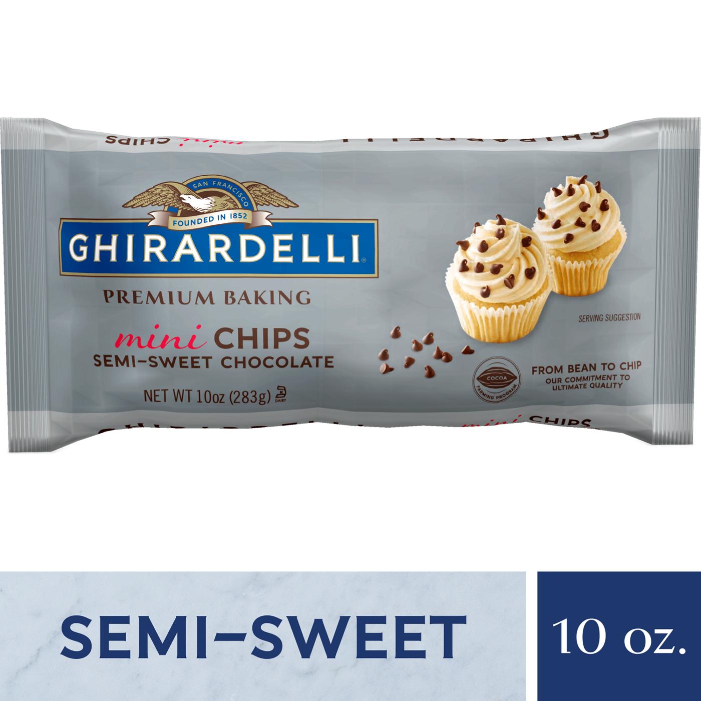 Ghirardelli Mini Semi-Sweet Chocolate Premium Baking Chips; image 2 of 7