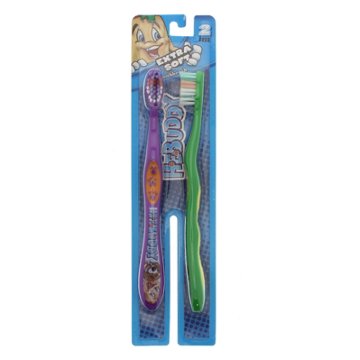 H-E-Buddy Kids Extra Soft Toothbrushes - Colors May Vary, 2 ct