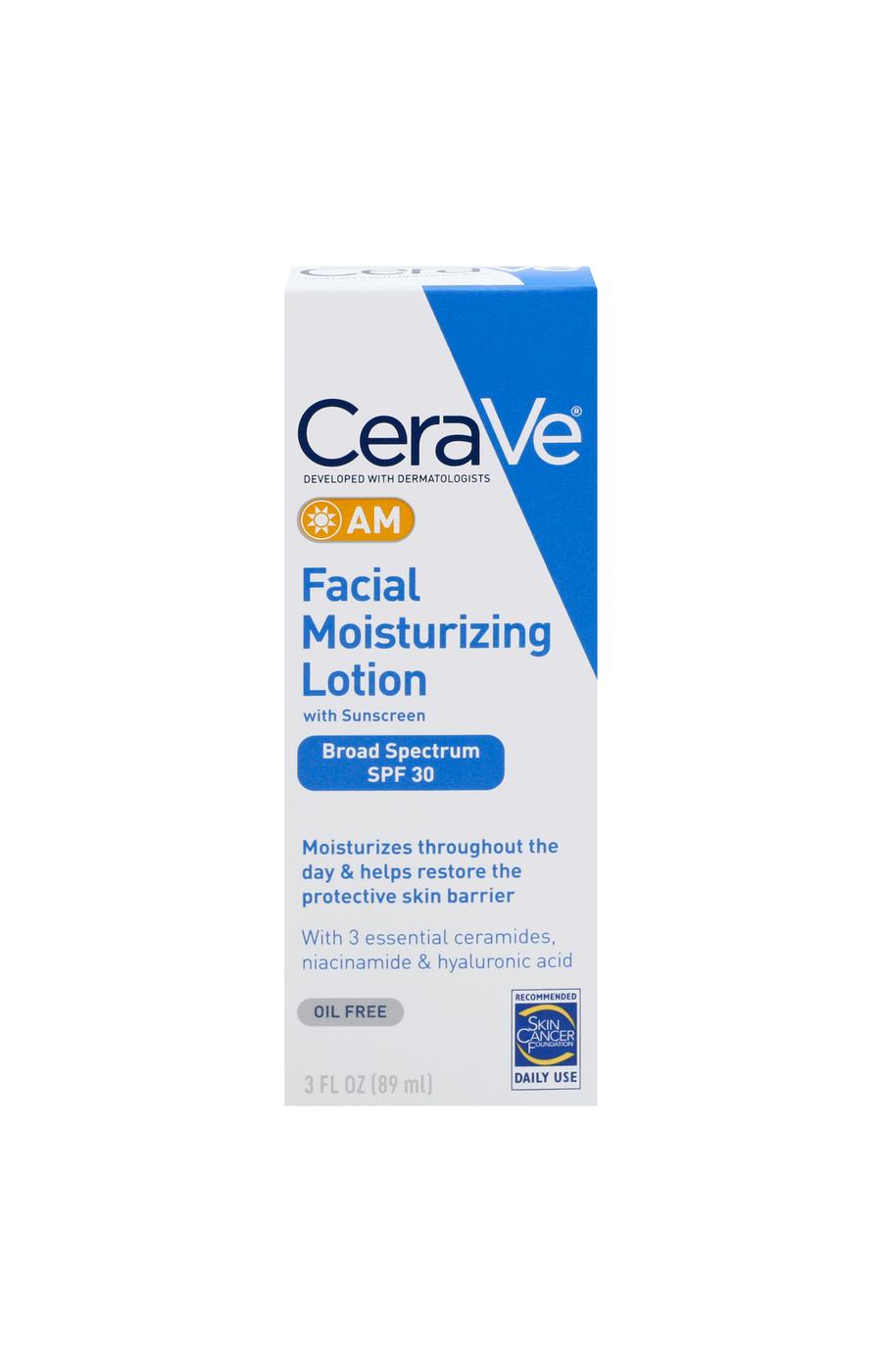 CeraVe AM Facial Moisturizing Lotion; image 1 of 3