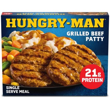 Hungry-Man Grilled Beef Patty Frozen Meal