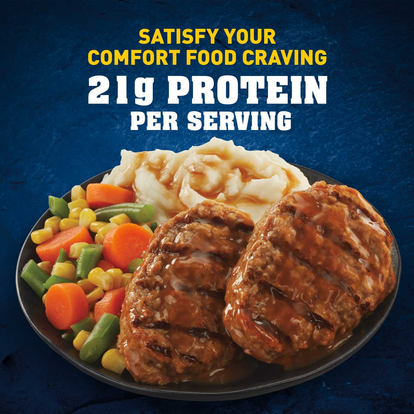 Hungry-Man Grilled Beef Patty Frozen Meal; image 4 of 7