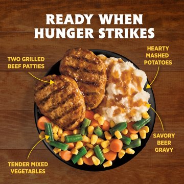Hungry-Man Grilled Beef Patty Frozen Meal