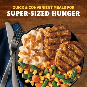 Hungry-Man Grilled Beef Patty Frozen Meal