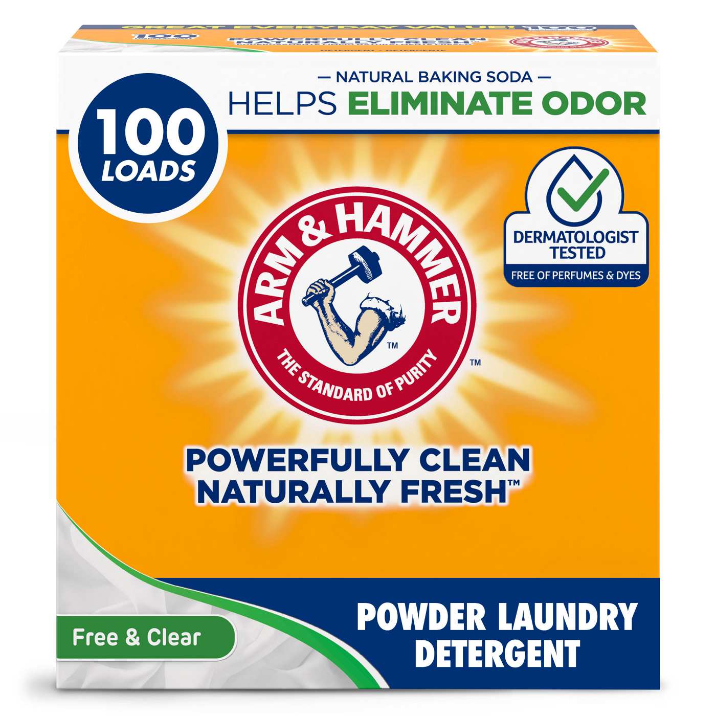 Arm & Hammer Free Powder Laundry Detergent, 100 Loads; image 10 of 12