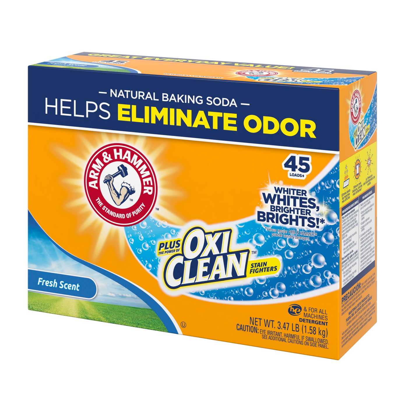 Arm & Hammer Plus OxiClean Powder Laundry Detergent, 45 Loads - Fresh Scent; image 3 of 14