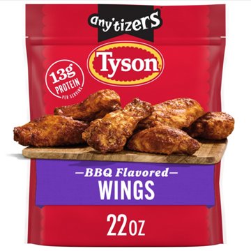 Tyson Any'tizers Frozen BBQ Flavored Chicken Wings