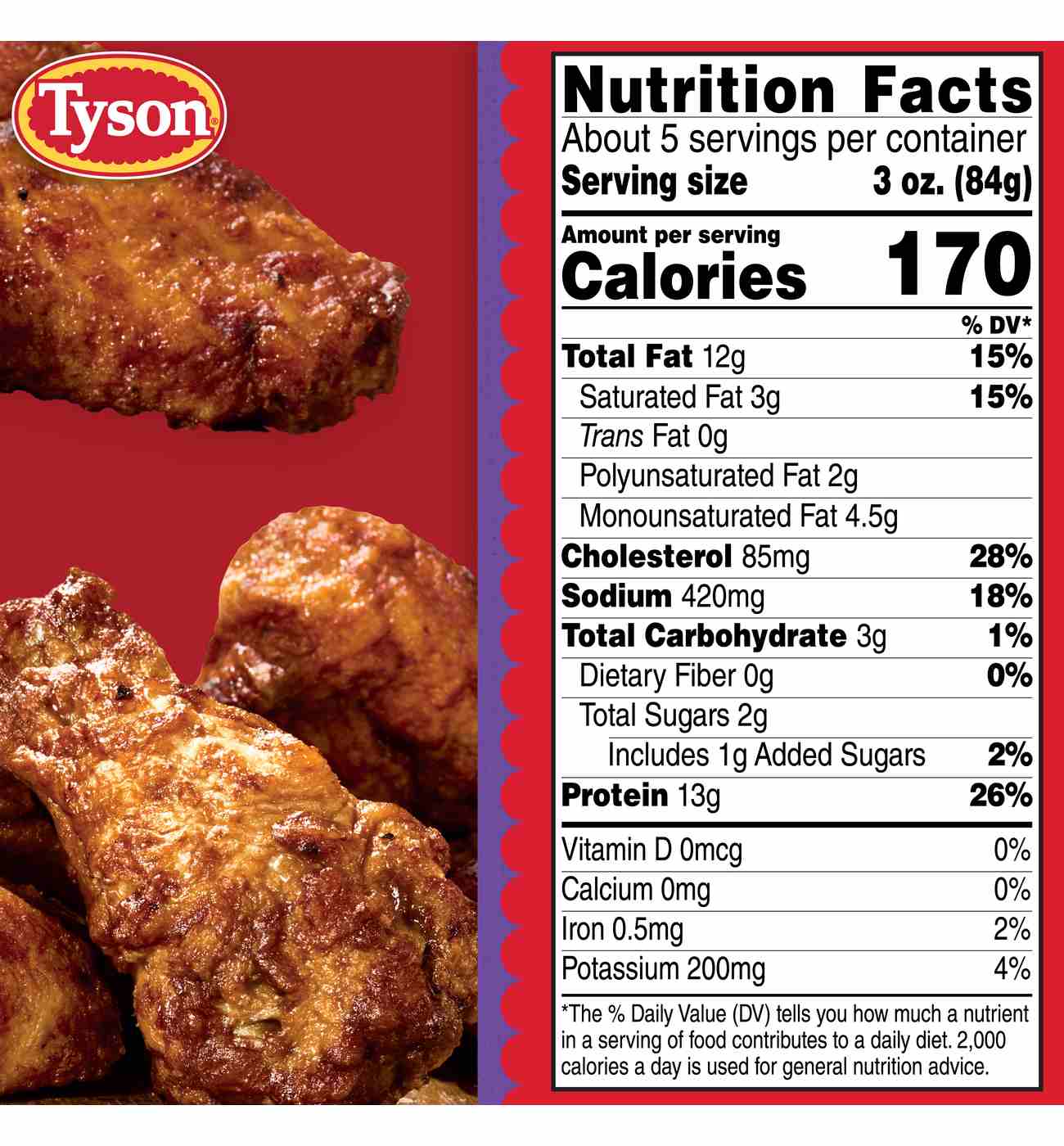 Tyson Any'tizers Frozen BBQ Bone-In Chicken Wings; image 9 of 11