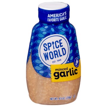 Spice World Squeeze Minced Garlic, 9.5 oz