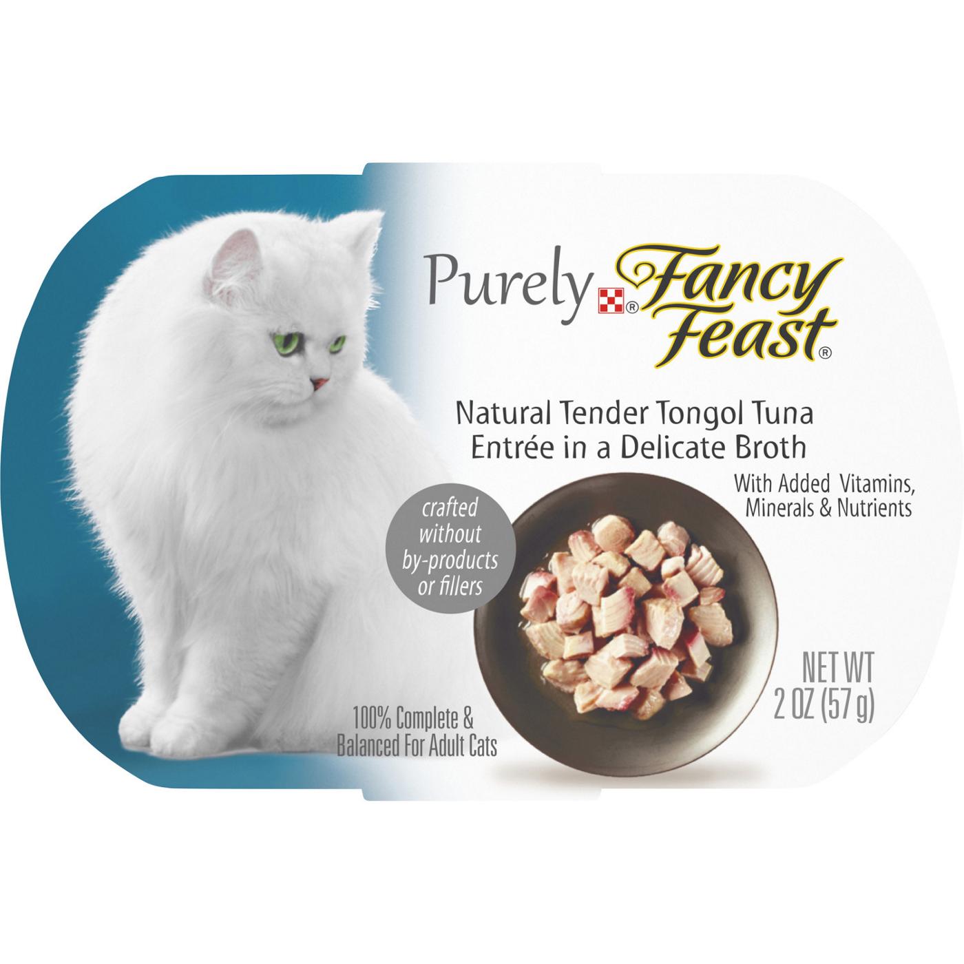 Fancy Feast Purina Fancy Feast Natural Wet Cat Food, Purely Natural Tender Tongol Tuna Entree; image 1 of 6