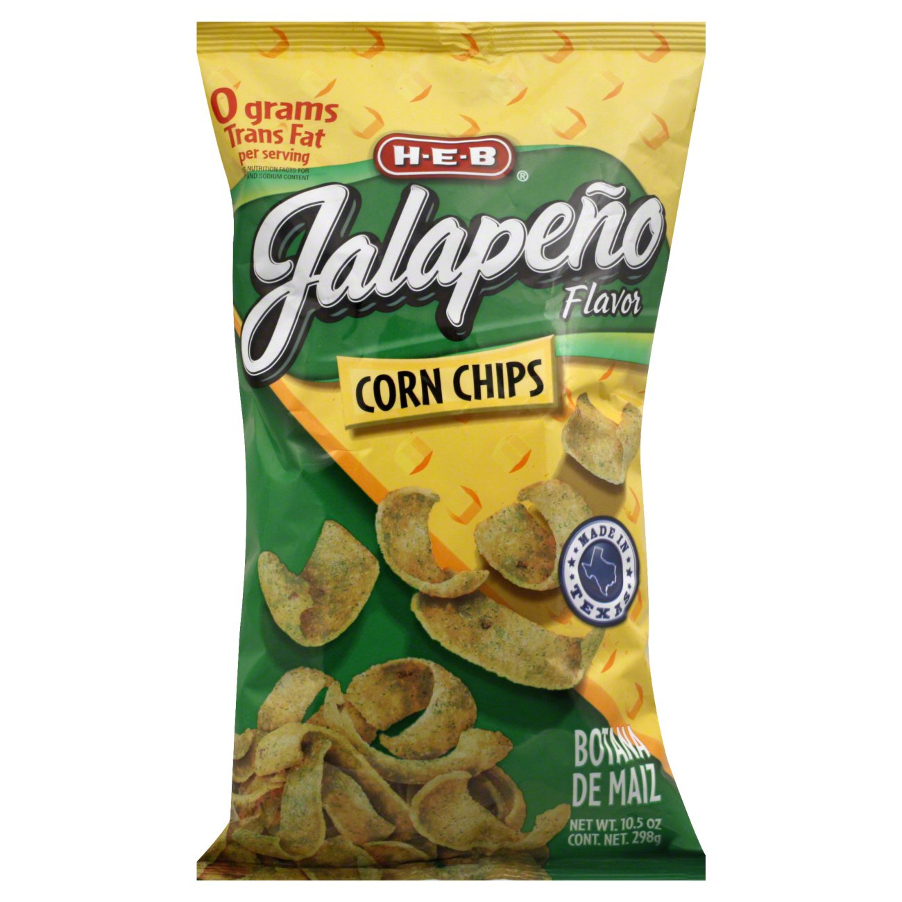 H-E-B Jalapeno Flavor Corn Chips - Shop Chips At H-E-B