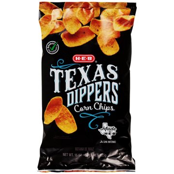 H-E-B Texas Dippers Corn Chips, 15 oz
