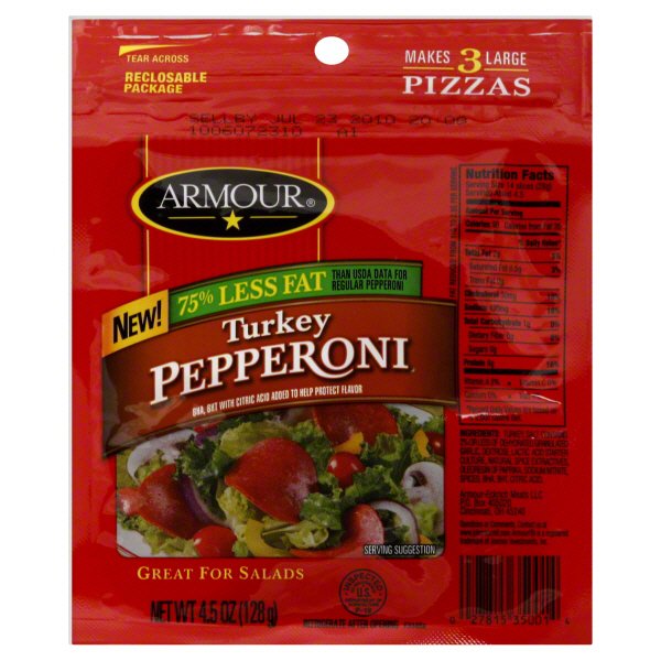 Armour Turkey Pepperoni Shop Sausage at HEB