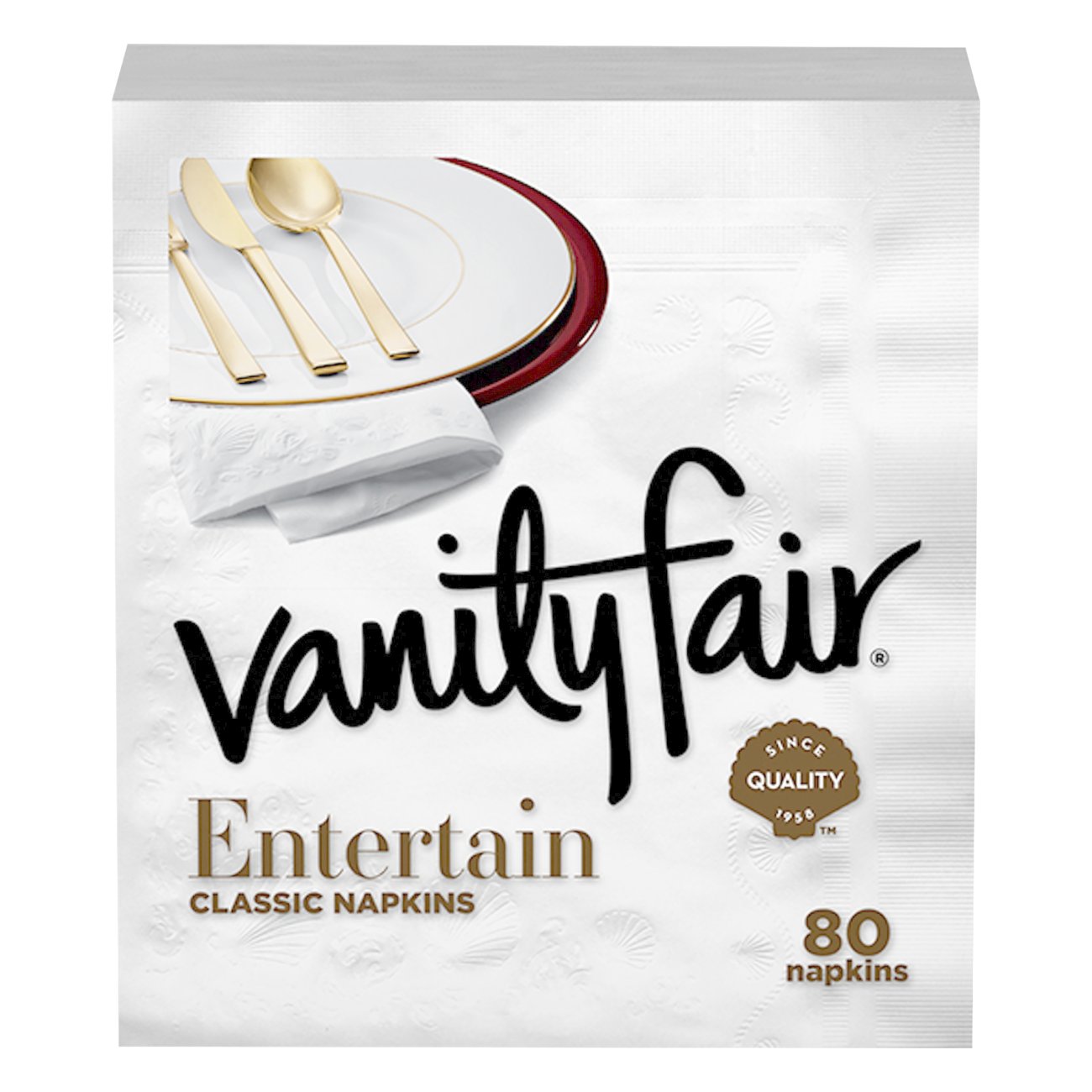 Vanity Fair Entertain Classic Napkins Shop Napkins Table Cloths At H E B