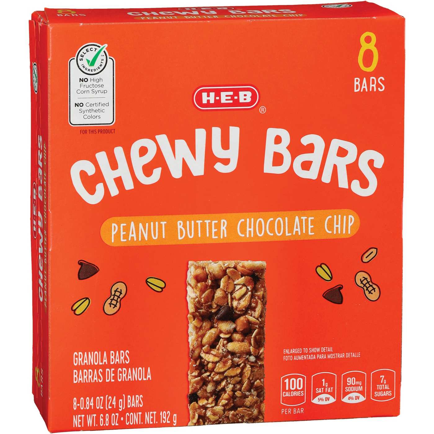 H-E-B Peanut Butter Chocolate Chip Chewy Bars; image 2 of 2