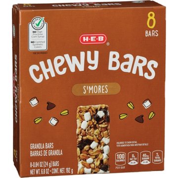 H-E-B S'mores Chewy Granola Bars, 8 ct