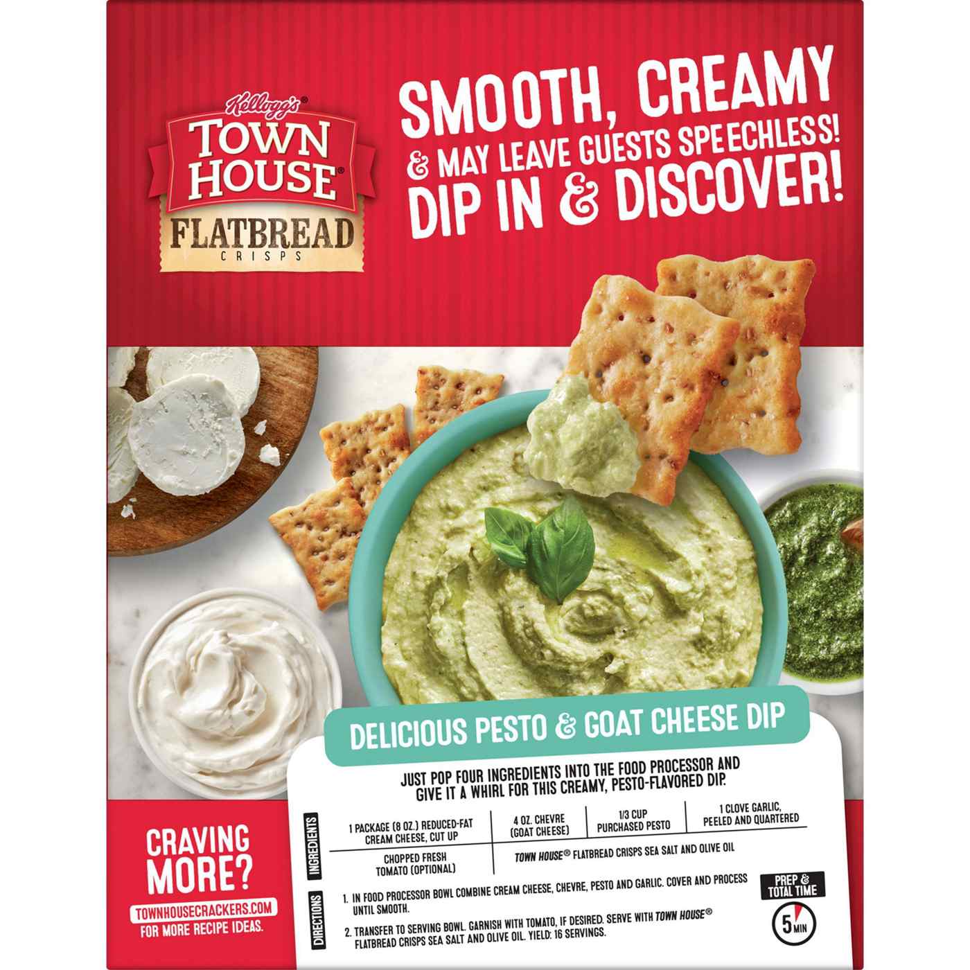 Town House Flatbread Crisps Sea Salt and Olive Oil Oven Baked Crackers